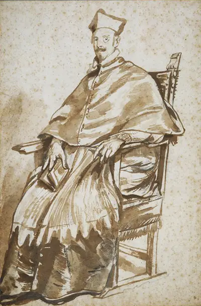 Guido Bentivoglio Seated Anthony van Dyck